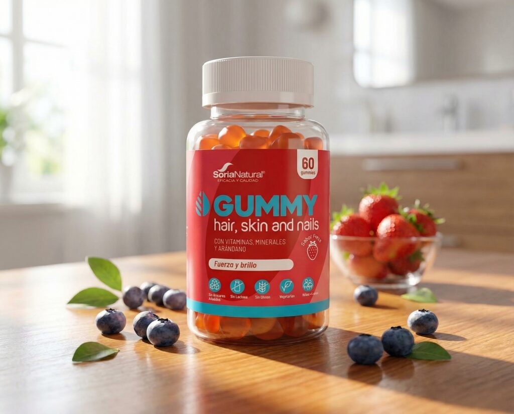 Cabello piel y uñas gominolas