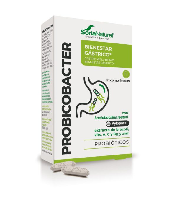 Probicobacter comprimidos 750 mg Soria Natural