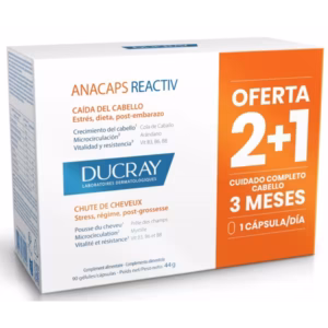 Ducray Anacaps Reactiv 3 Meses 90 Cápsulas