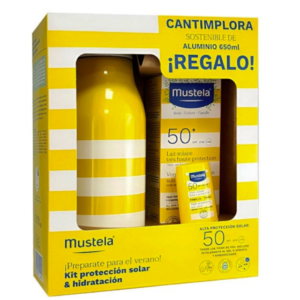 Pack Mustela Solar 100 ml + Stick SPF50 + Botellita De Regalo