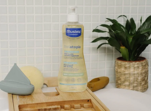 Mustela Stelatopia Aceite de Baño y Ducha con Girasol Bio 500 ml - Imagen 2