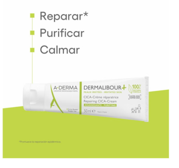 A-Derma Dermalibour+ CICA Crema Reparadora Purificante 50 ml - Imagen 4