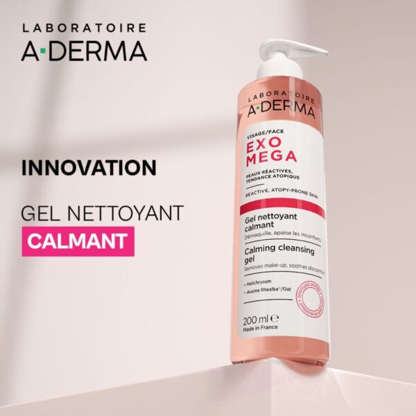 A-Derma Exomega Gel Limpiador Calmante 200 ml - Imagen 2