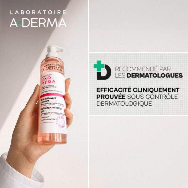 A-Derma Exomega Gel Limpiador Calmante 200 ml - Imagen 4