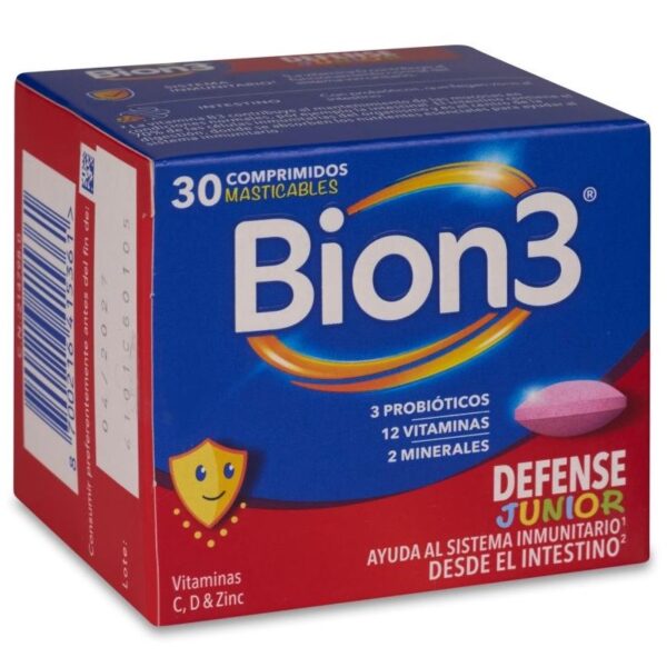 Bion3 Defense Junior 30 Comprimidos Masticables - Imagen 4