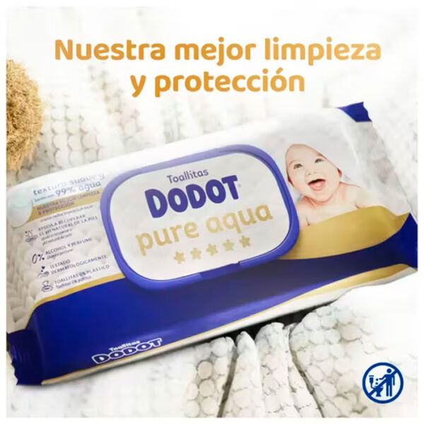 Dodot Toallitas Pure Aqua 48 unidades - Imagen 2