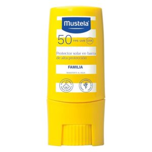 Mustela Solar Stick Spf 50, Face, Body, with Avocado Oil and Vitamin E, Babies, Children, The Whole Family, Suitable for Pregnant Women – Very High Protection from UVB and UVA Rays (Travel Size 9 ml)