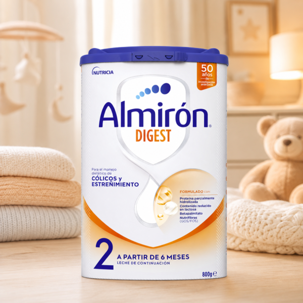 Almirón Digest 2 800 g: leche de continuación para cólicos y estreñimiento - Imagen 5