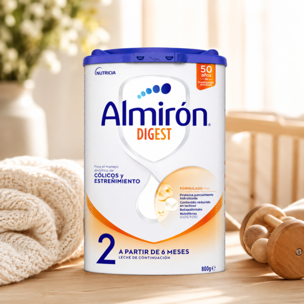 Almirón Digest 2 800 g: leche de continuación para cólicos y estreñimiento - Imagen 4
