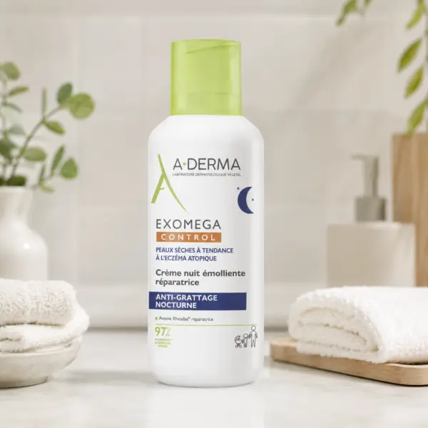 A-Derma Exomega Control Crema de Noche 400 ml - Imagen 3
