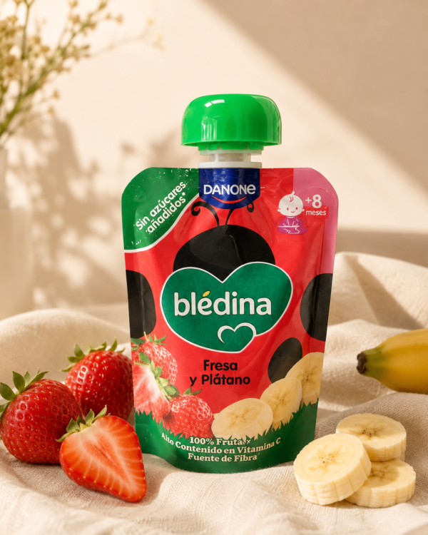 Blédina Pouch Fresa y Plátano +6 Meses 100 g - Imagen 4