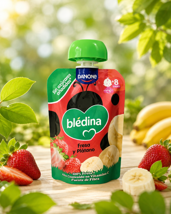 Blédina Pouch Fresa y Plátano +6 Meses 100 g - Imagen 6