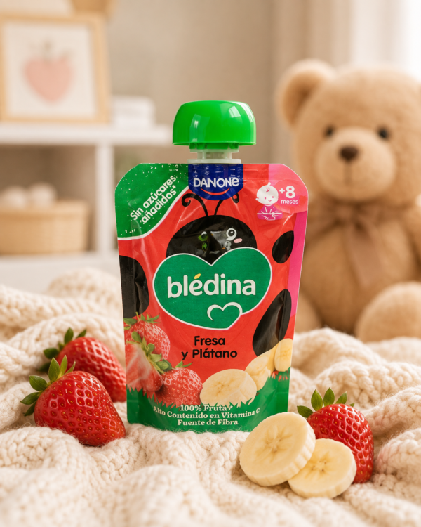 Blédina Pouch Fresa y Plátano +6 Meses 100 g - Imagen 2