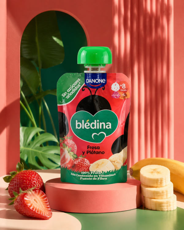 Blédina Pouch Fresa y Plátano +6 Meses 100 g - Imagen 3