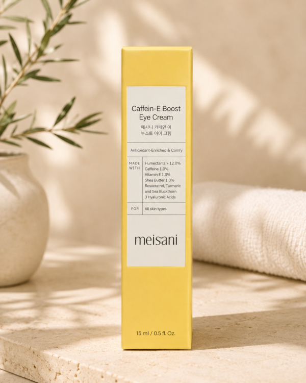 Meisani Caffein-E Boost Eye Cream 15 ml – Contorno de ojos con cafeína - Imagen 3