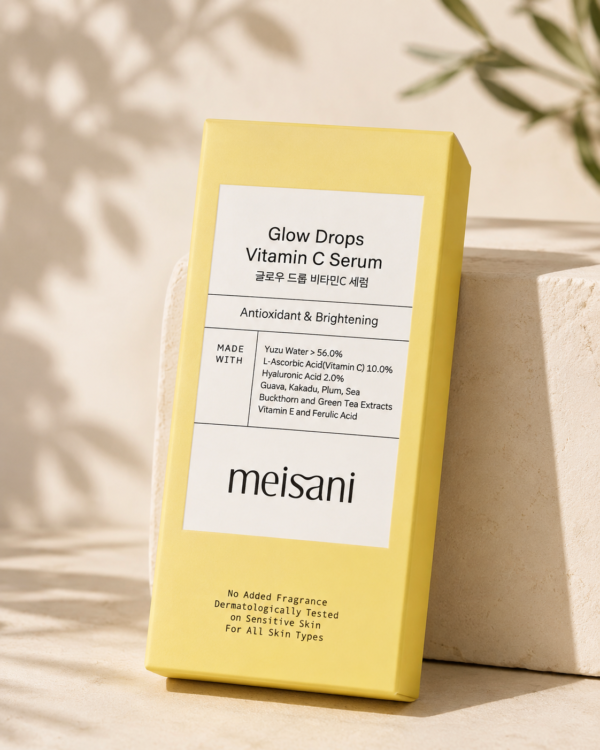 Meisani Glow Drops Vitamin C Serum 15 ml – Sérum facial con 10% de vitamina C pura - Imagen 4