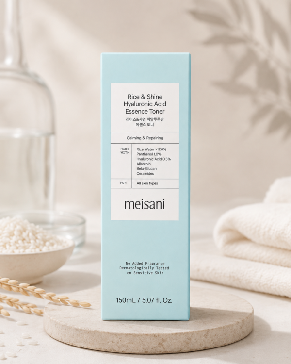 Meisani Rice & Shine Hyaluronic Acid Essence Toner 150 ml - Imagen 4