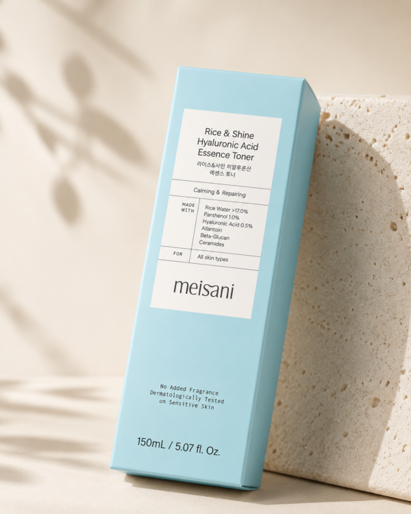 Meisani Rice & Shine Hyaluronic Acid Essence Toner 150 ml - Imagen 5