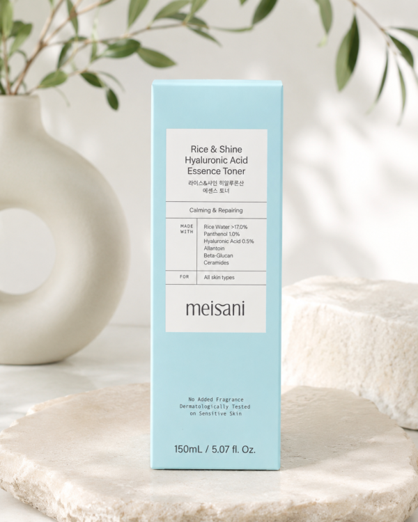 Meisani Rice & Shine Hyaluronic Acid Essence Toner 150 ml - Imagen 2