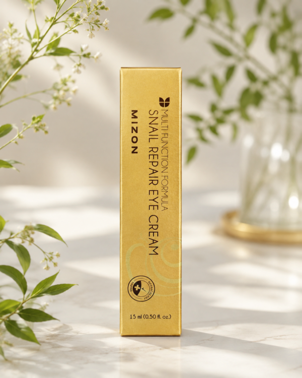 Mizon Snail Repair Eye Cream 15 ml – Contorno de ojos con mucina de caracol - Imagen 5