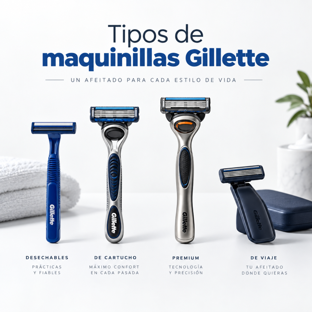 Tipos de maquinillas Gillette