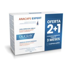 Ducray Anacaps Expert 3 Meses 2+1: complemento alimenticio para caída crónica del cabello